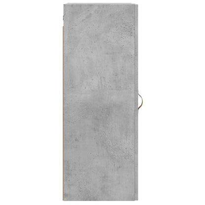vidaXL Wall Mounted Cabinet Concrete Grey 34,5x34x90 cm