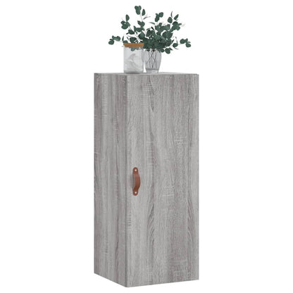 vidaXL Wall Mounted Cabinet Grey Sonoma 34.5x34x90 cm