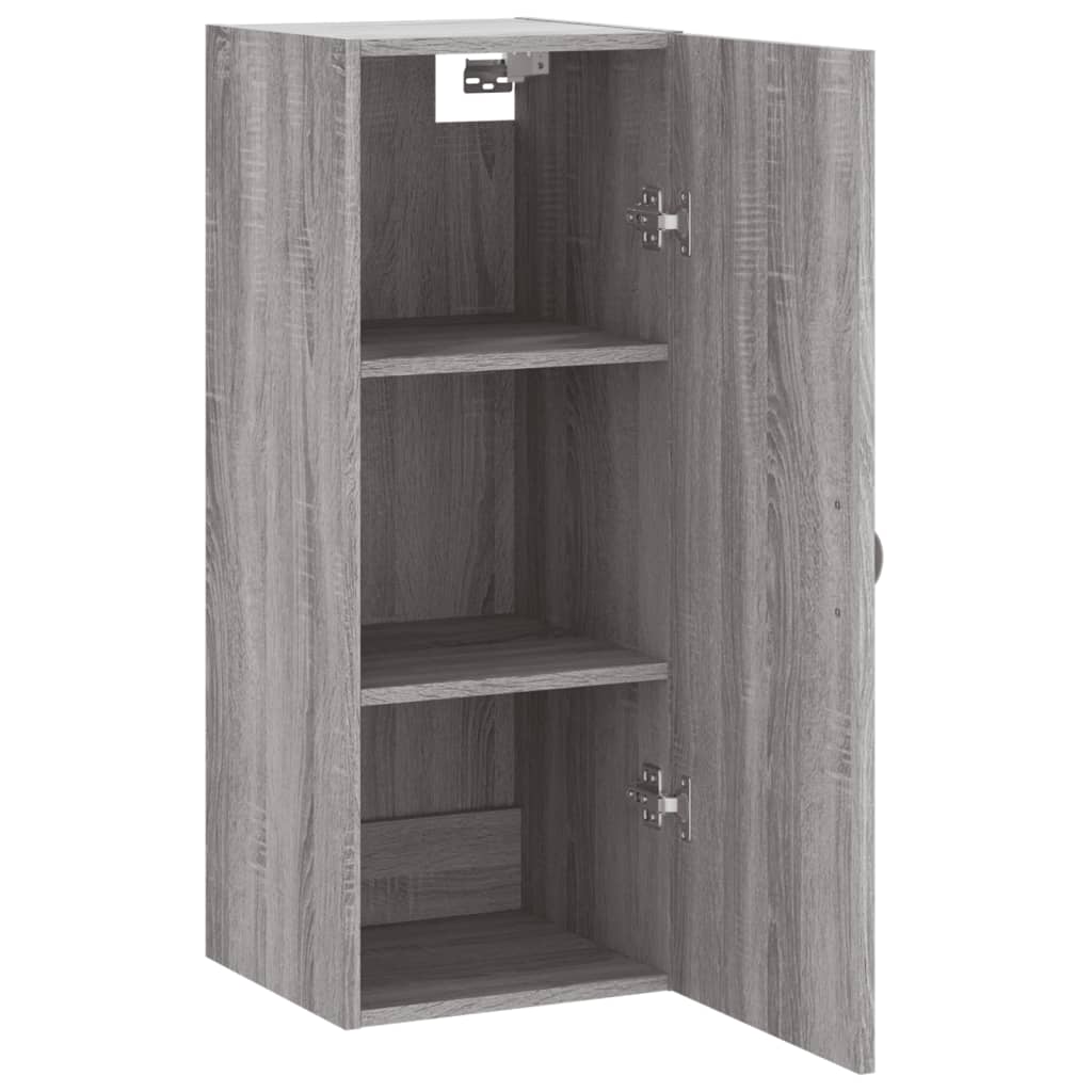 vidaXL Wall Mounted Cabinet Grey Sonoma 34.5x34x90 cm