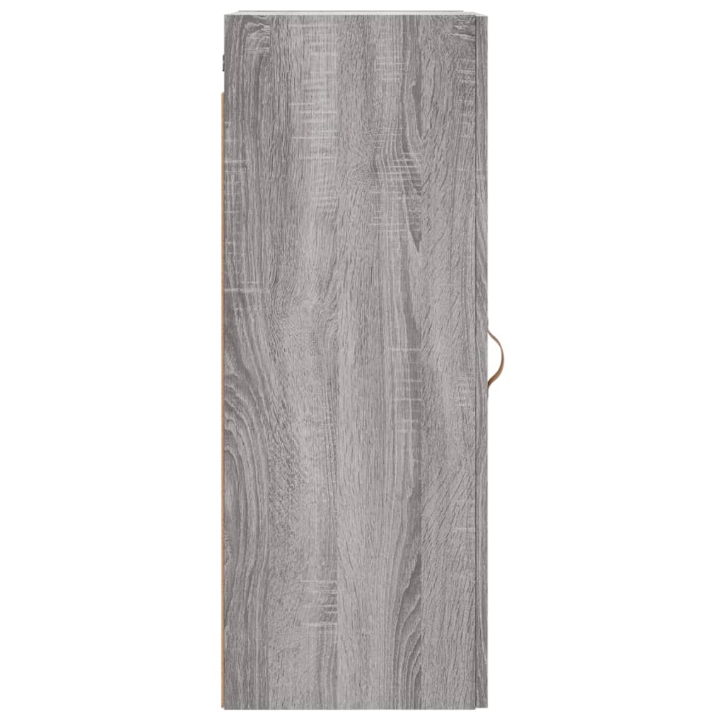 vidaXL Wall Mounted Cabinet Grey Sonoma 34.5x34x90 cm