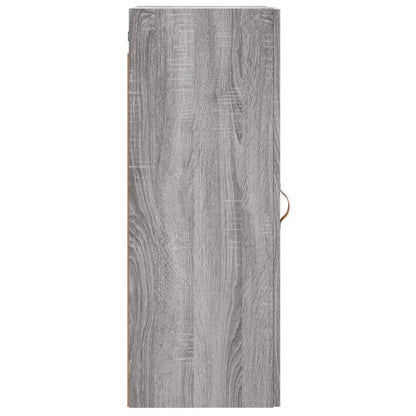 vidaXL Wall Mounted Cabinet Grey Sonoma 34.5x34x90 cm