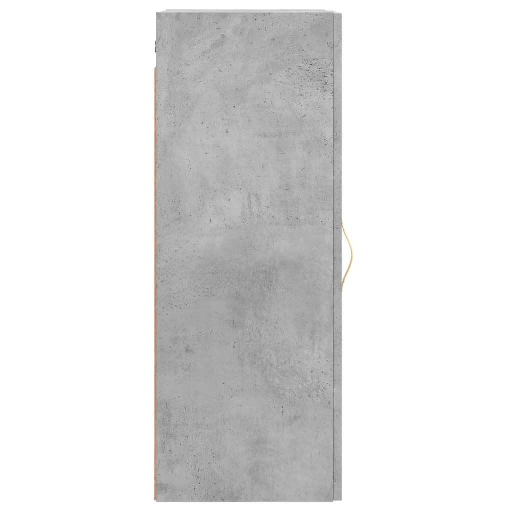 vidaXL Wall Mounted Cabinet Concrete Grey 34.5x34x90 cm