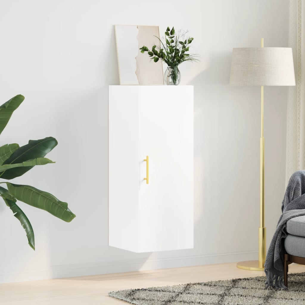 vidaXL Wall Mounted Cabinet White 34,5x34x90 cm