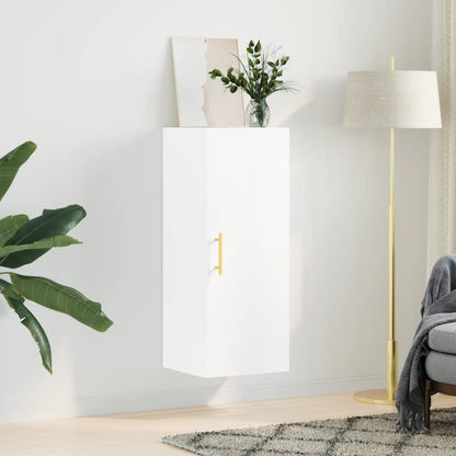 vidaXL Wall Mounted Cabinet White 34,5x34x90 cm