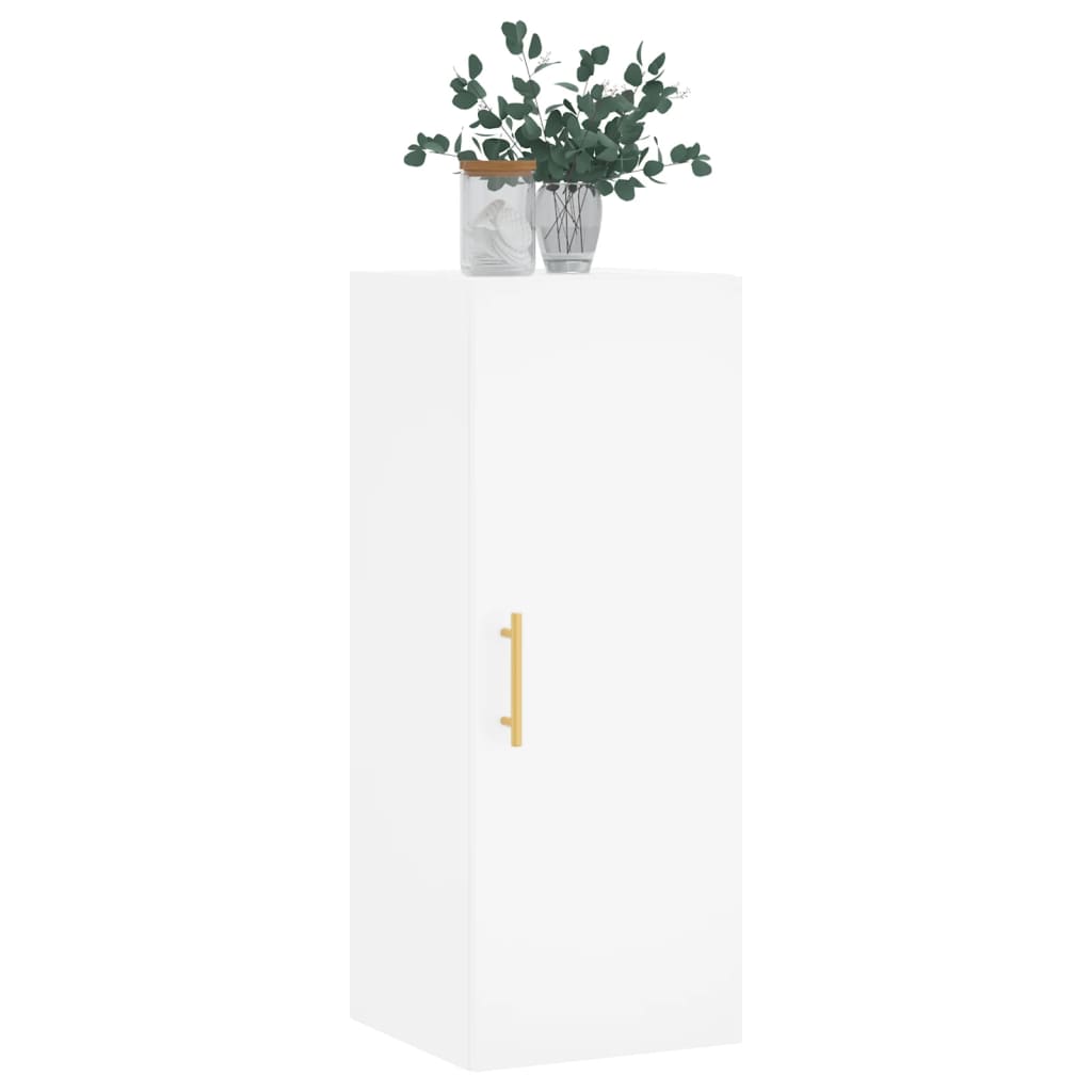 vidaXL Wall Mounted Cabinet White 34,5x34x90 cm