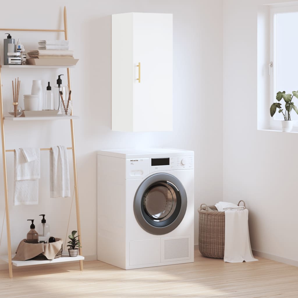 vidaXL Wall Mounted Cabinet White 34,5x34x90 cm