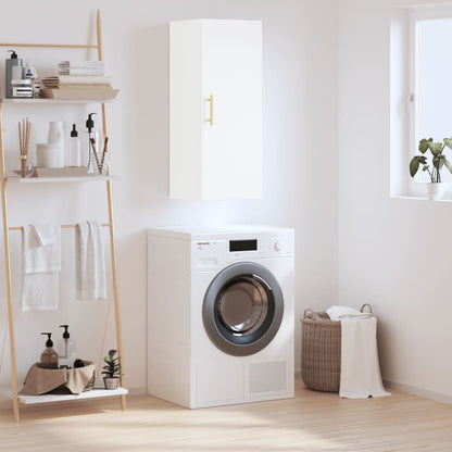 vidaXL Wall Mounted Cabinet White 34,5x34x90 cm