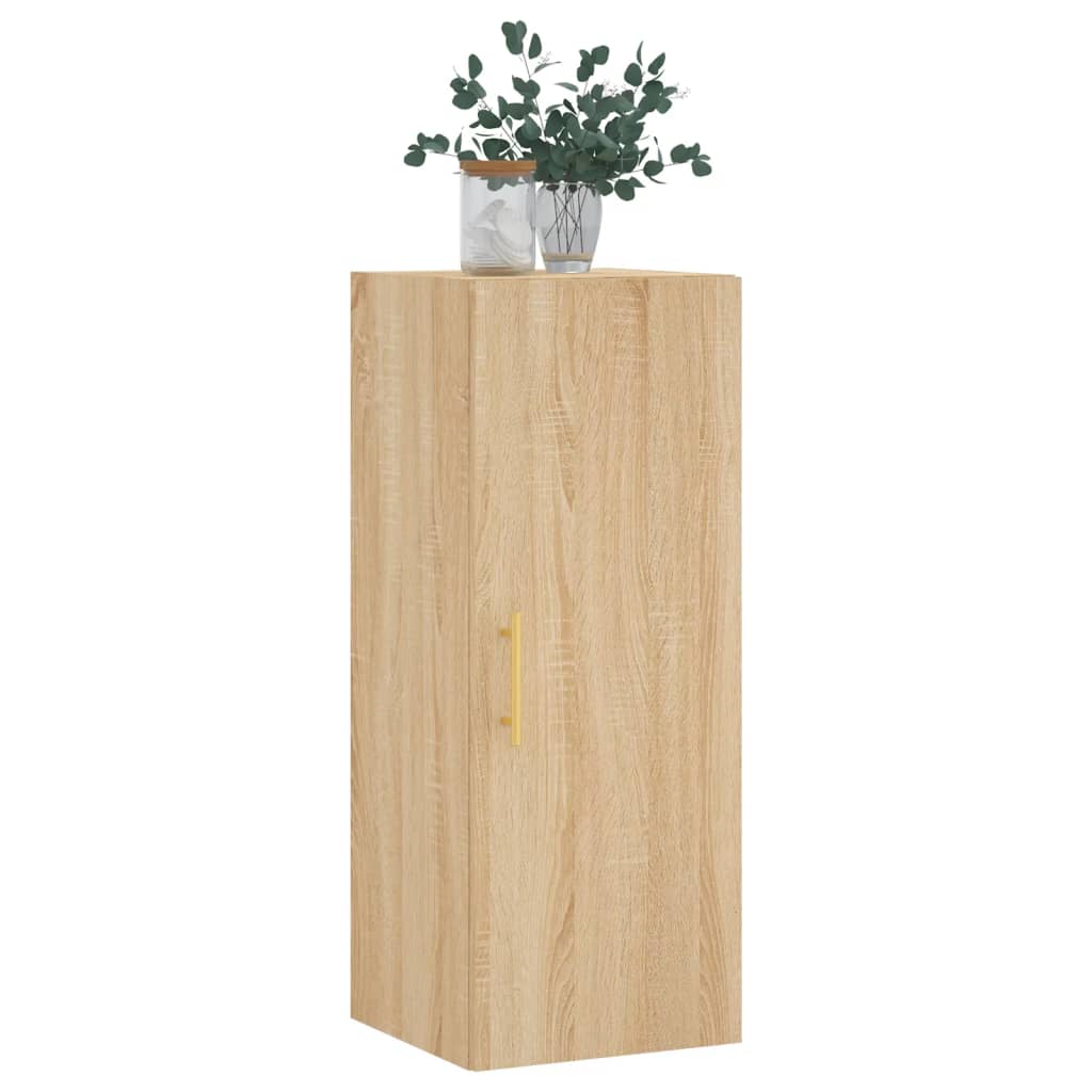 vidaXL Wall Mounted Cabinet Sonoma Oak 34,5x34x90 cm
