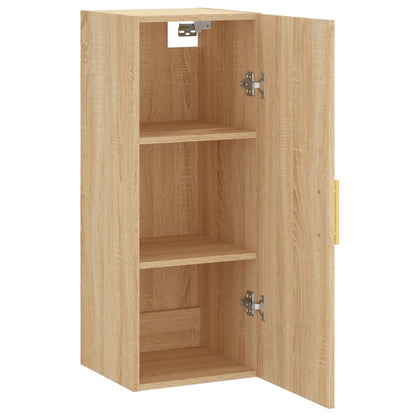 vidaXL Wall Mounted Cabinet Sonoma Oak 34,5x34x90 cm