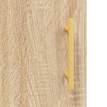 vidaXL Wall Mounted Cabinet Sonoma Oak 34.5x34x90 cm