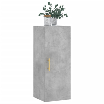 vidaXL Wall Mounted Cabinet Concrete Grey 34,5x34x90 cm