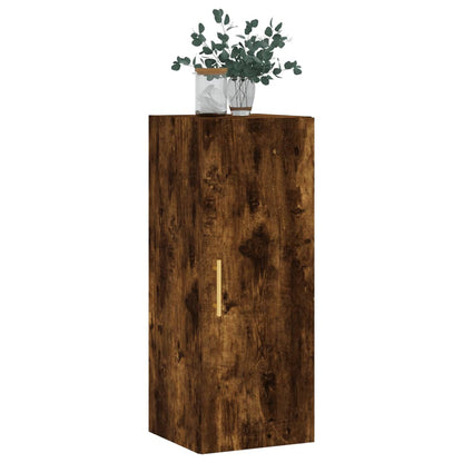 vidaXL Wall Mounted Cabinet Smoked Oak 34,5x34x90 cm
