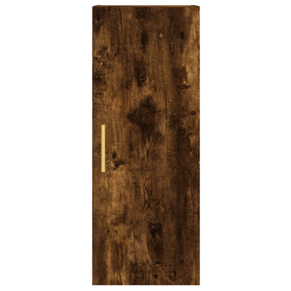 vidaXL Wall Mounted Cabinet Smoked Oak 34,5x34x90 cm