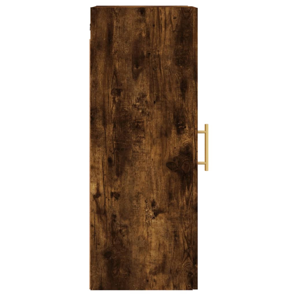 vidaXL Wall Mounted Cabinet Smoked Oak 34,5x34x90 cm