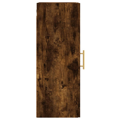 vidaXL Wall Mounted Cabinet Smoked Oak 34,5x34x90 cm