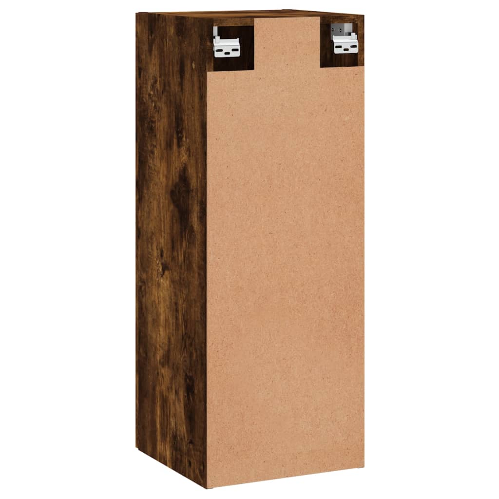 vidaXL Wall Mounted Cabinet Smoked Oak 34,5x34x90 cm