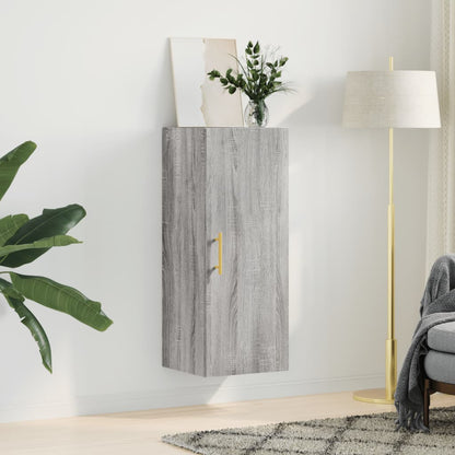 vidaXL Wall Mounted Cabinet Grey Sonoma 34,5x34x90 cm