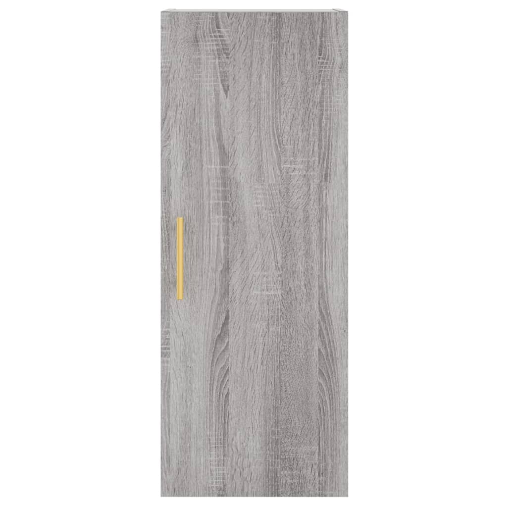 vidaXL Wall Mounted Cabinet Grey Sonoma 34.5x34x90 cm