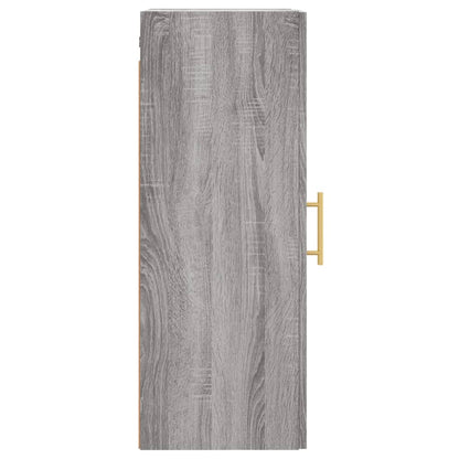 vidaXL Wall Mounted Cabinet Grey Sonoma 34.5x34x90 cm