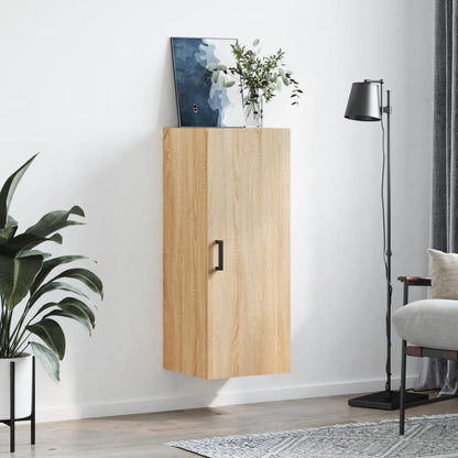 vidaXL Wall Mounted Cabinet Sonoma Oak 34.5x34x90 cm