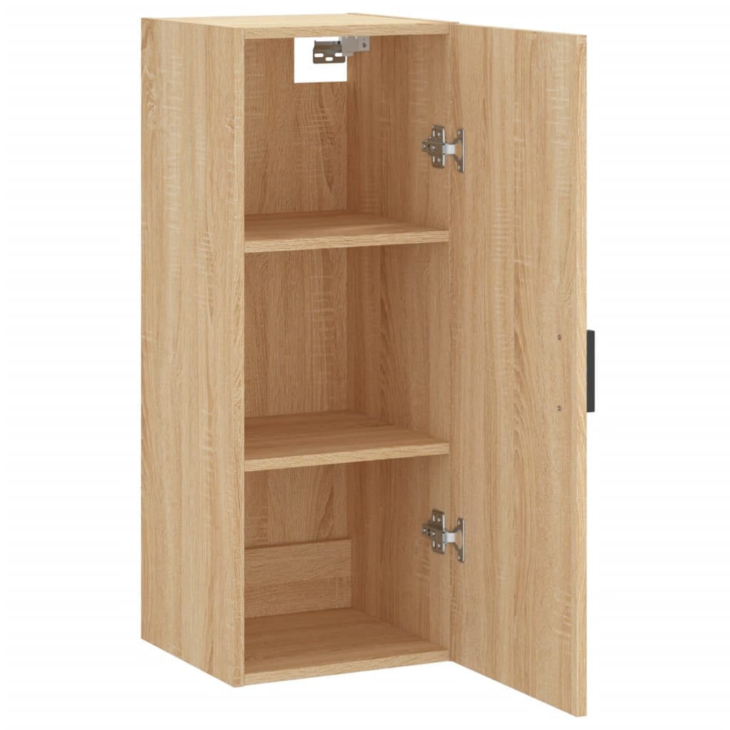 vidaXL Wall Mounted Cabinet Sonoma Oak 34.5x34x90 cm