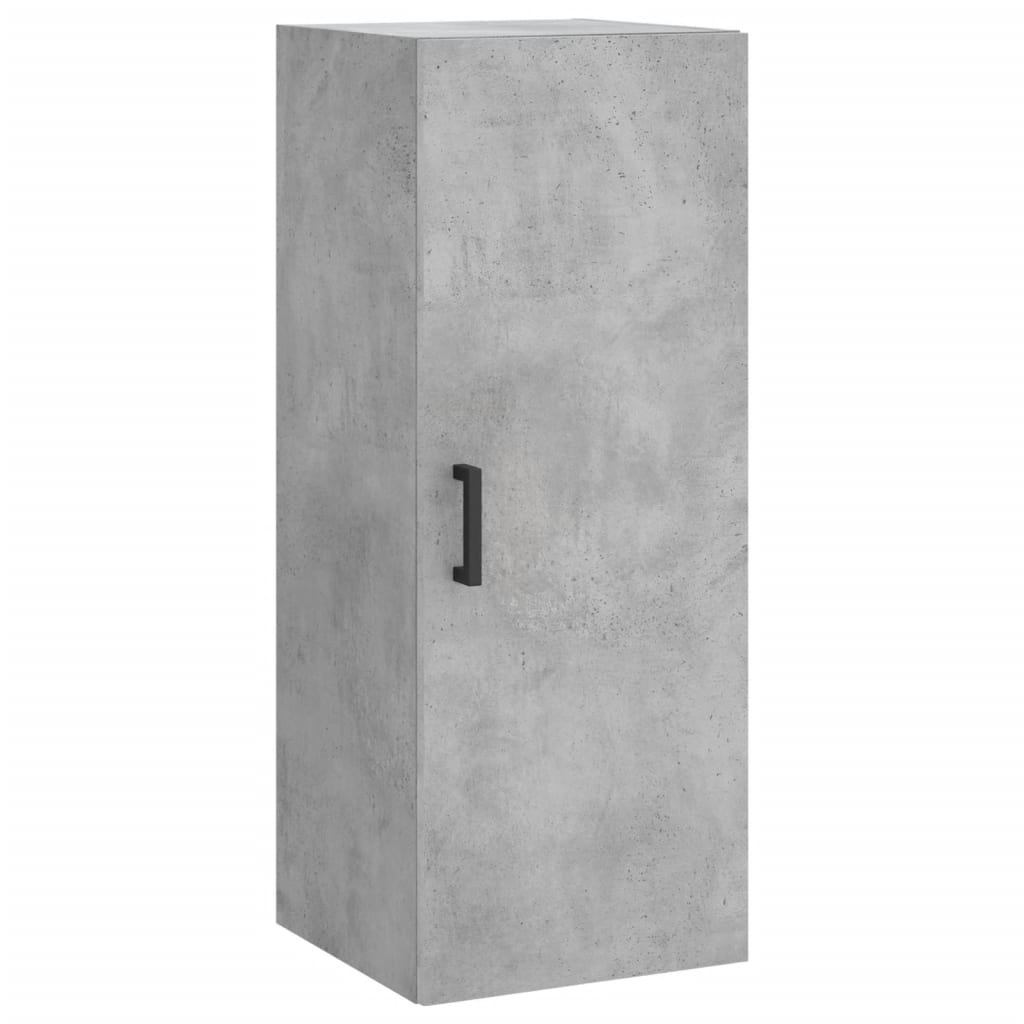vidaXL Wall Mounted Cabinet Concrete Grey 34,5x34x90 cm
