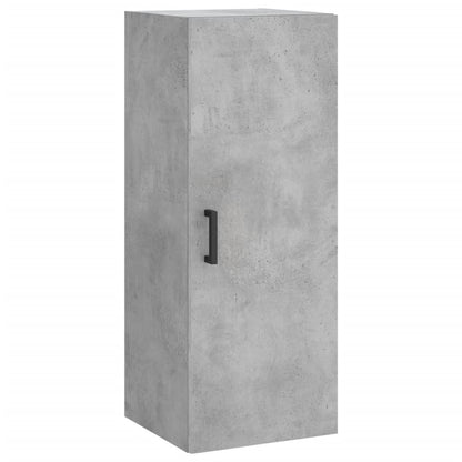 vidaXL Wall Mounted Cabinet Concrete Grey 34,5x34x90 cm