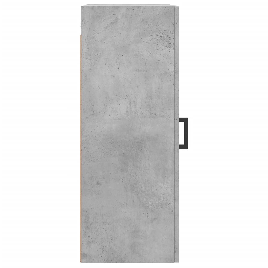 vidaXL Wall Mounted Cabinet Concrete Grey 34,5x34x90 cm
