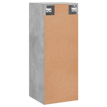 vidaXL Wall Mounted Cabinet Concrete Grey 34,5x34x90 cm
