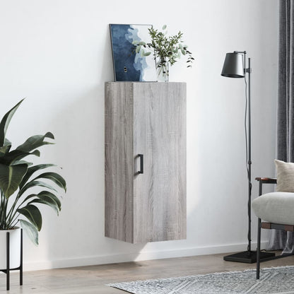 vidaXL Wall Mounted Cabinet Grey Sonoma 34,5x34x90 cm