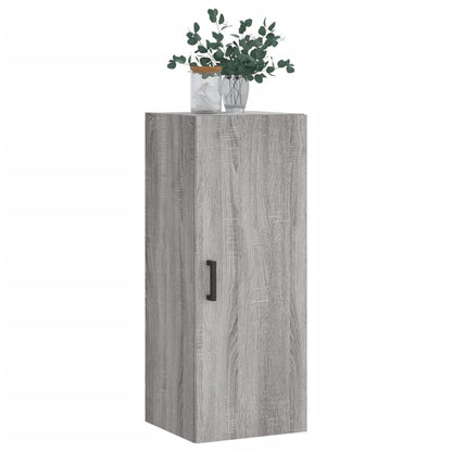vidaXL Wall Mounted Cabinet Grey Sonoma 34,5x34x90 cm