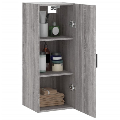 vidaXL Wall Mounted Cabinet Grey Sonoma 34,5x34x90 cm