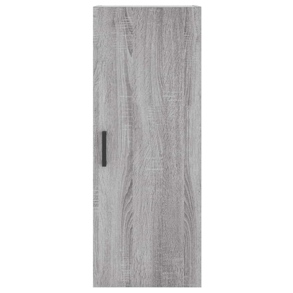 vidaXL Wall Mounted Cabinet Grey Sonoma 34,5x34x90 cm