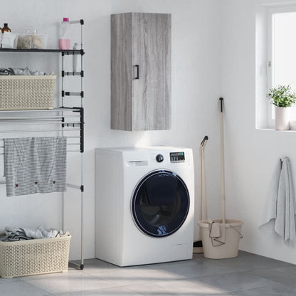 vidaXL Wall Mounted Cabinet Grey Sonoma 34,5x34x90 cm