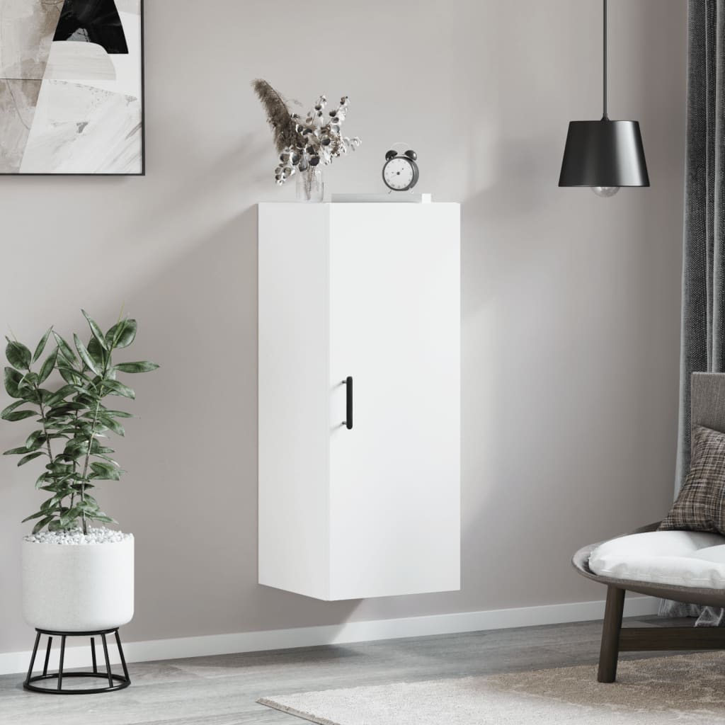 vidaXL Wall Mounted Cabinet White 34,5x34x90 cm