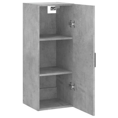 vidaXL Wall Mounted Cabinet Concrete Grey 34,5x34x90 cm