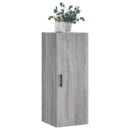 vidaXL Wall Mounted Cabinet Grey Sonoma 34,5x34x90 cm