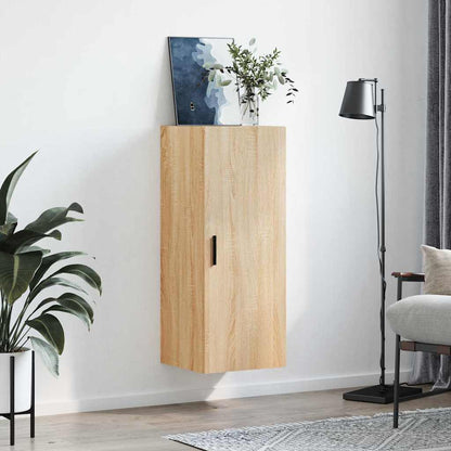vidaXL Wall Mounted Cabinet Sonoma Oak 34.5x34x90 cm