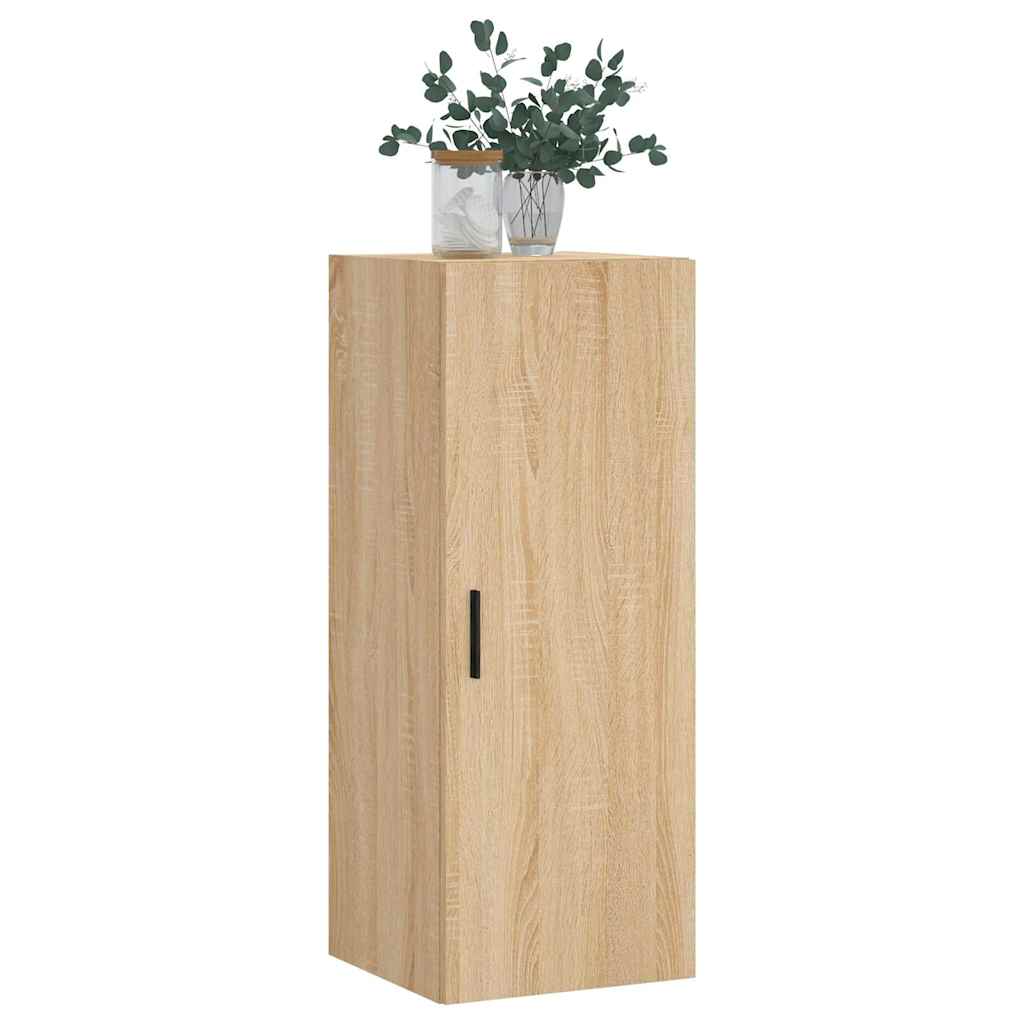 vidaXL Wall Mounted Cabinet Sonoma Oak 34.5x34x90 cm