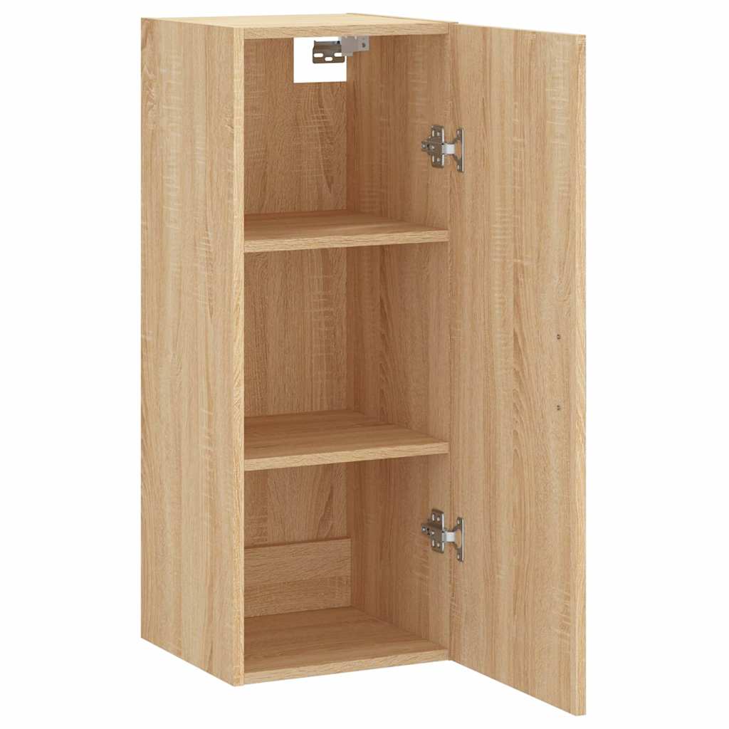 vidaXL Wall Mounted Cabinet Sonoma Oak 34.5x34x90 cm