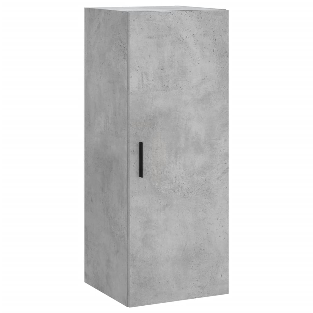 vidaXL Wall Mounted Cabinet Concrete Grey 34,5x34x90 cm