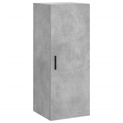 vidaXL Wall Mounted Cabinet Concrete Grey 34,5x34x90 cm
