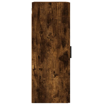 vidaXL Wall Mounted Cabinet Smoked Oak 34,5x34x90 cm