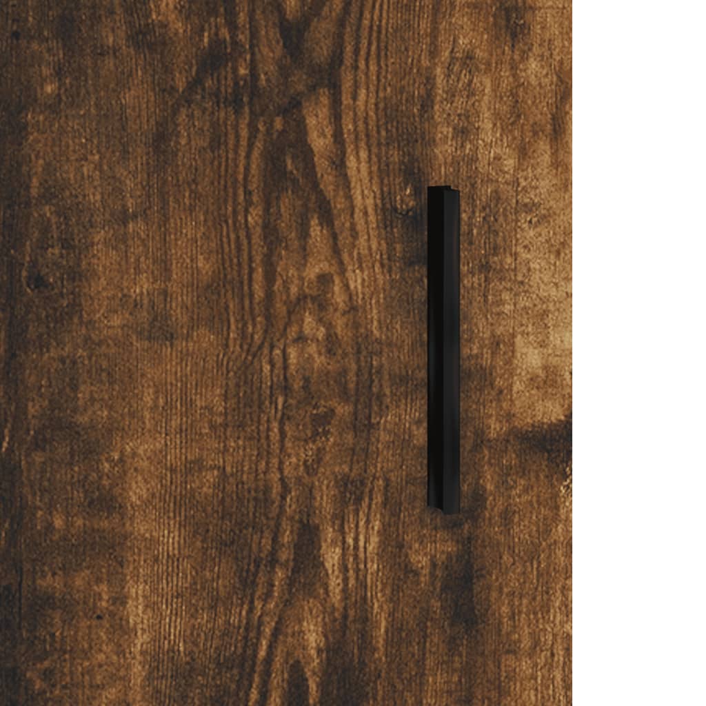 vidaXL Wall Mounted Cabinet Smoked Oak 34.5x34x90 cm