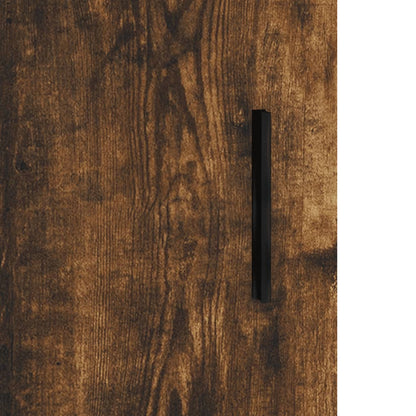 vidaXL Wall Mounted Cabinet Smoked Oak 34.5x34x90 cm
