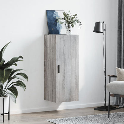 vidaXL Wall Mounted Cabinet Grey Sonoma 34,5x34x90 cm