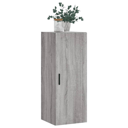 vidaXL Wall Mounted Cabinet Grey Sonoma 34,5x34x90 cm