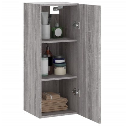 vidaXL Wall Mounted Cabinet Grey Sonoma 34,5x34x90 cm