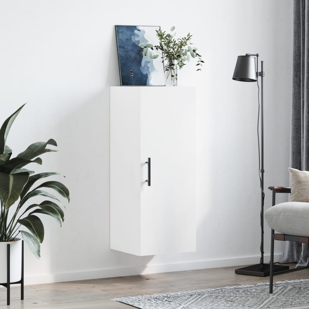 vidaXL Wall Mounted Cabinet White 34,5x34x90 cm