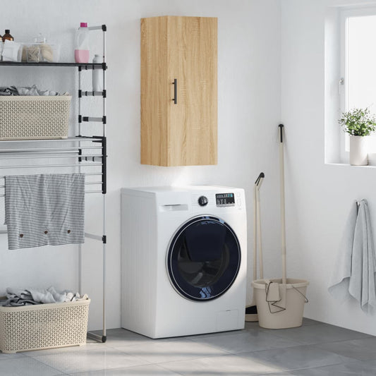 vidaXL Wall Mounted Cabinet Sonoma Oak 34,5x34x90 cm